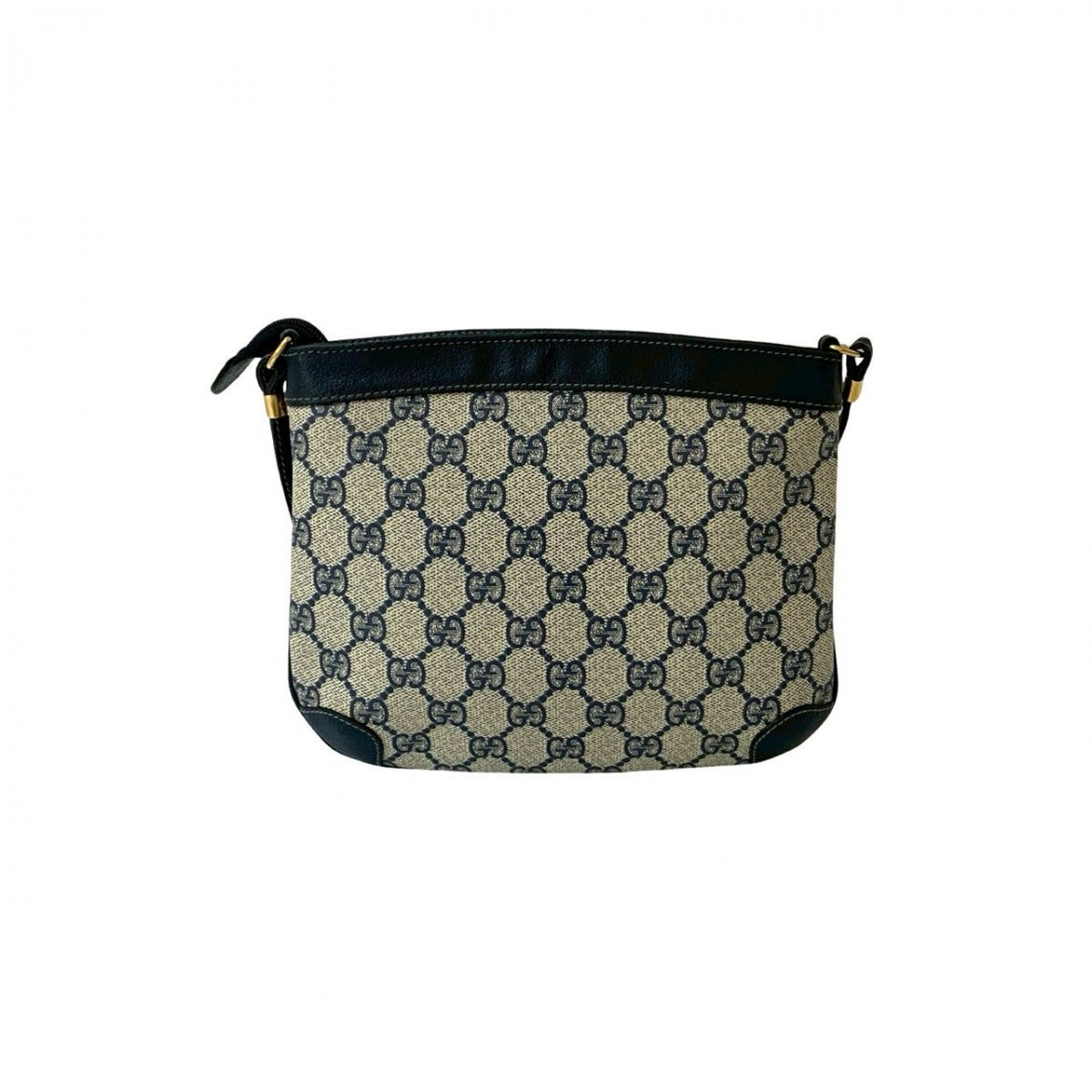 GUCCI Shoulder Bag leather Navy