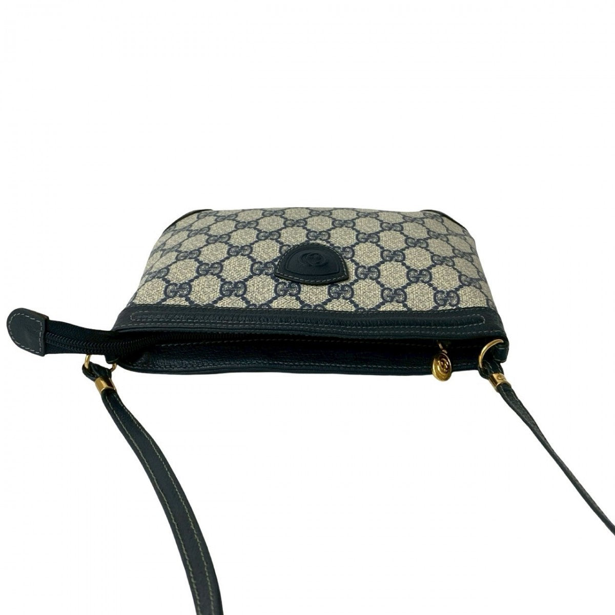 GUCCI Shoulder Bag leather Navy