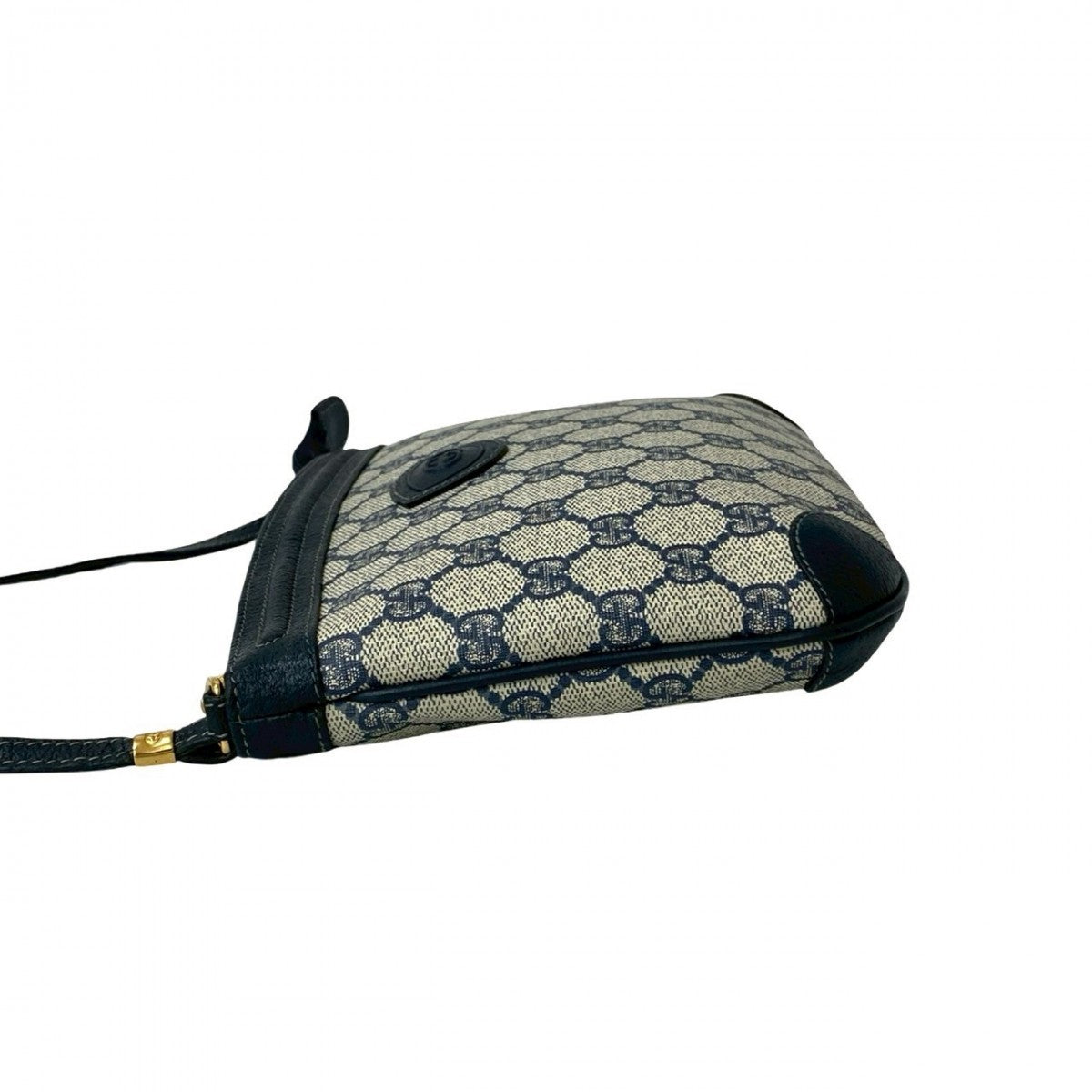 GUCCI Shoulder Bag leather Navy