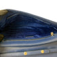 PRADA Shoulder Bag Nylon, Leather blue logo Metal Women Used Authentic