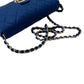 PRADA Shoulder Bag Nylon, Leather blue logo Metal Women Used Authentic