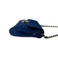 PRADA Shoulder Bag Nylon, Leather blue logo Metal Women Used Authentic