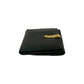 GUCCI Bifold Wallet leather black Belt motif Metal Women(Unisex) Used Authentic