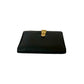 GUCCI Bifold Wallet leather black Belt motif Metal Women(Unisex) Used Authentic