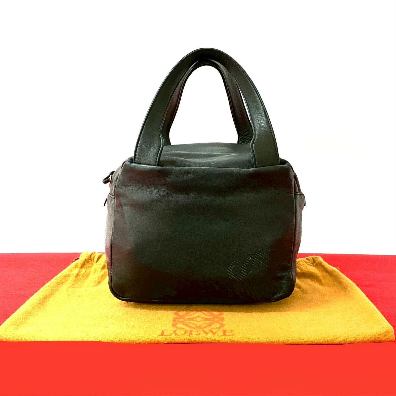 LOEWE Handbag leather green