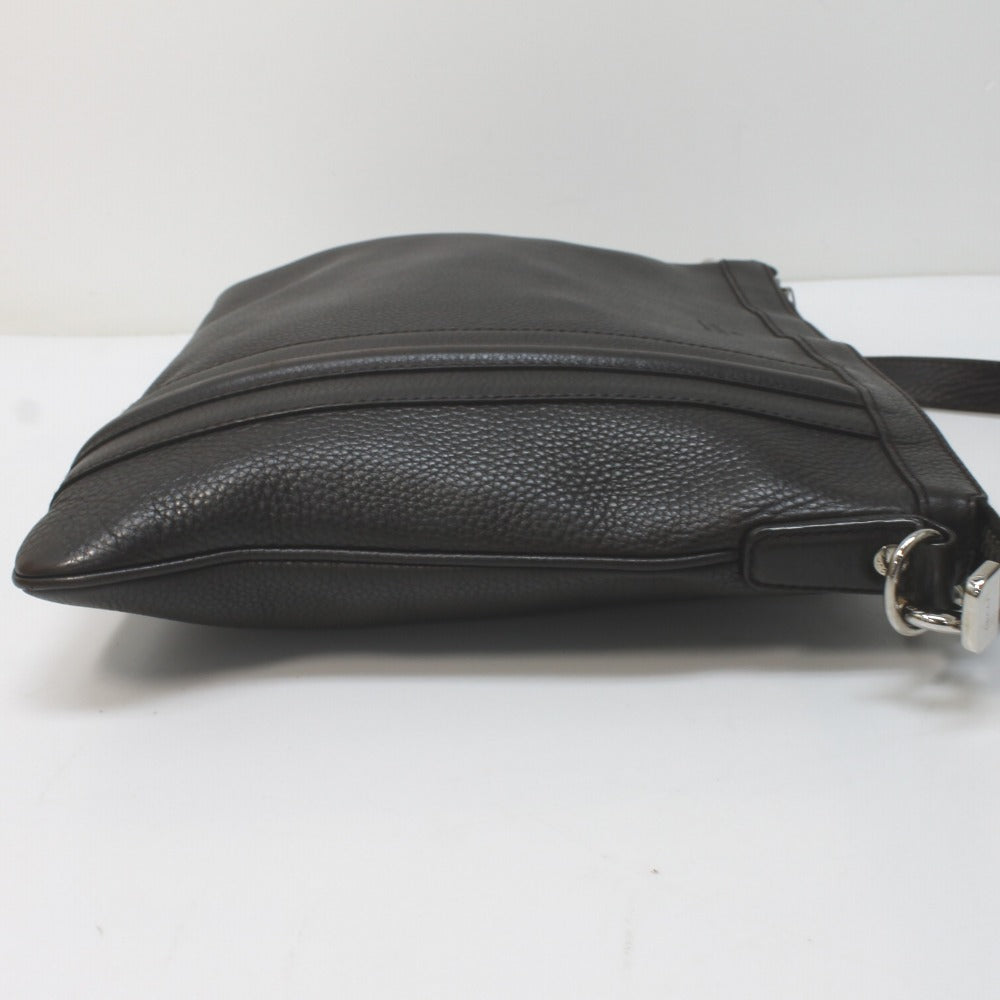 GUCCI Shoulder Bag 233329 leather Dark brown Women Used Authentic