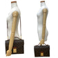 LOUIS VUITTON Shoulder Bag leather Brown Monogram Monceau
