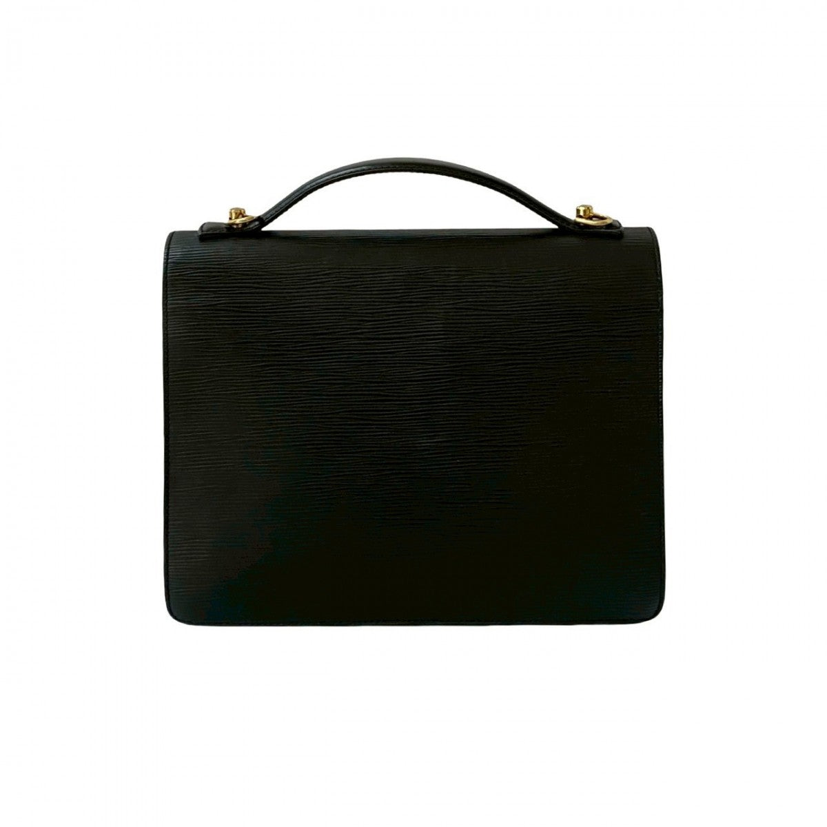 LOUIS VUITTON Shoulder Bag M52122 Epi Leather black Epi Monceau