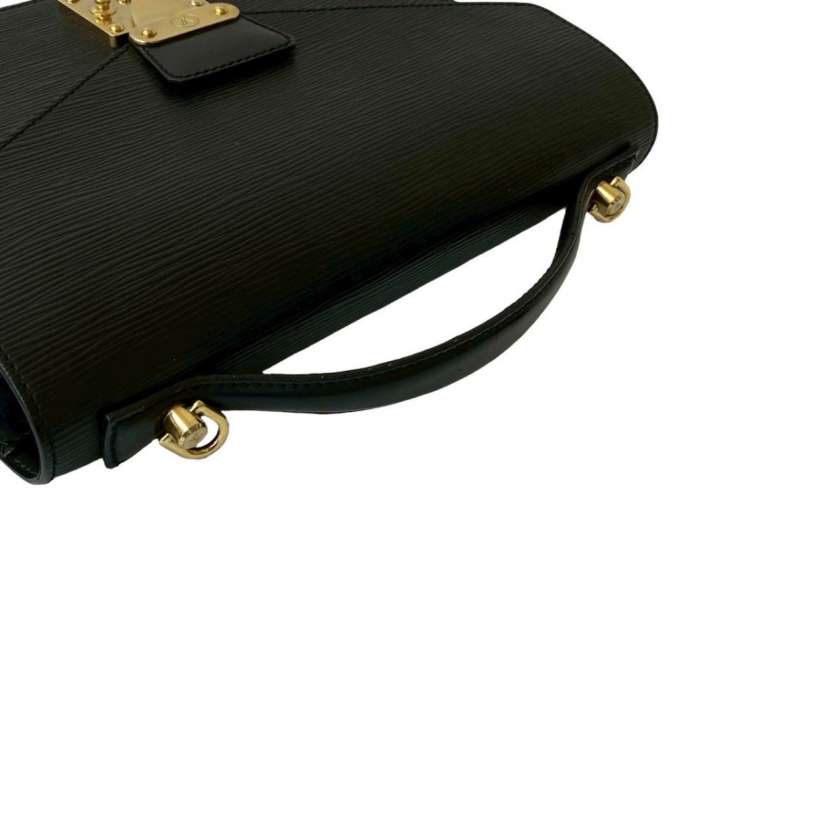LOUIS VUITTON Shoulder Bag M52122 Epi Leather black Epi Monceau