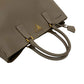 PRADA Handbag leather gray Galleria