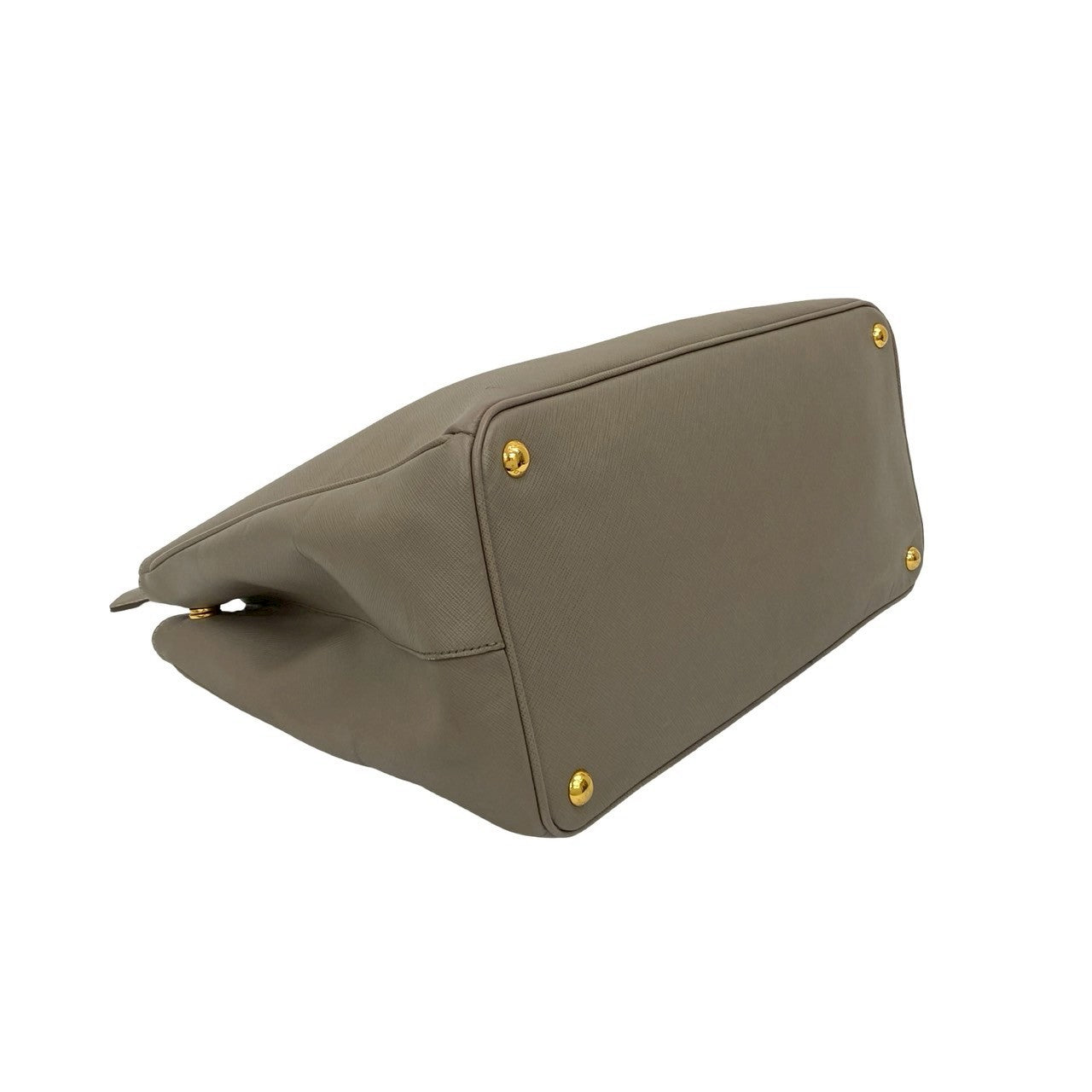 PRADA Handbag leather gray Galleria
