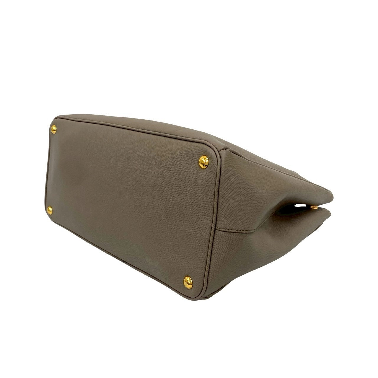 PRADA Handbag leather gray Galleria