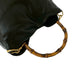 GUCCI Handbag leather black Bamboo