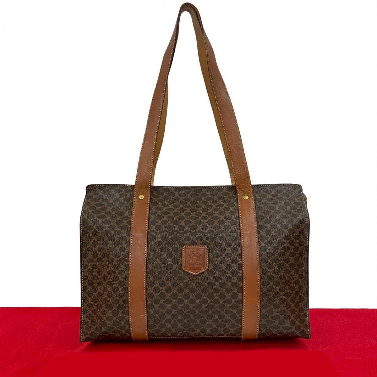 CELINE Tote Bag leather Brown