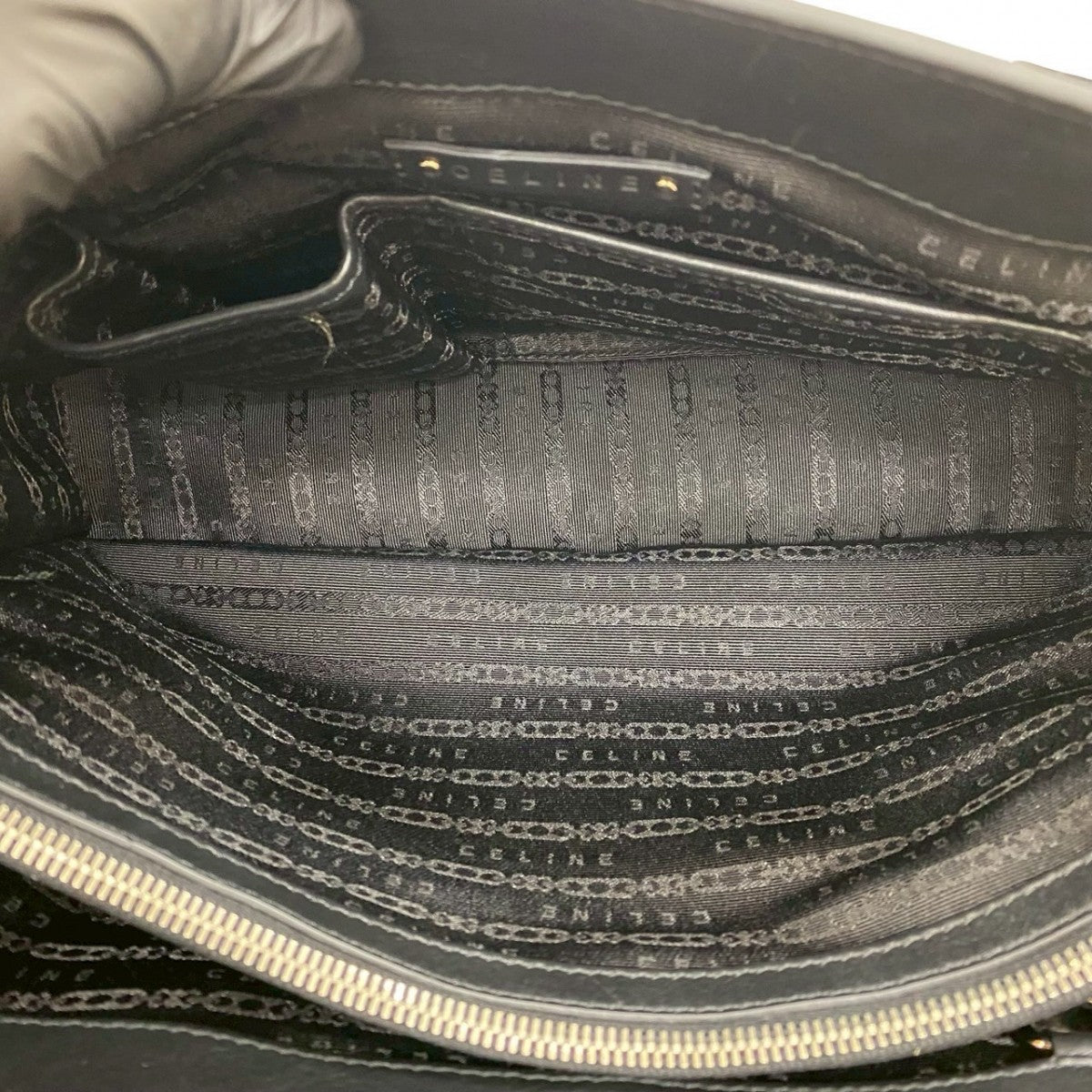 CELINE Handbag leather black Boogie bag
