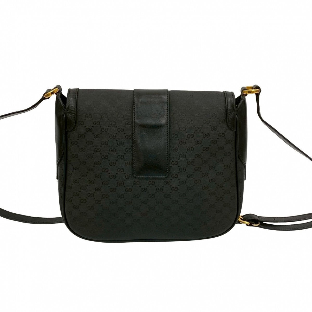 GUCCI Shoulder Bag Leather, PVC black Micro GG Women Used Authentic