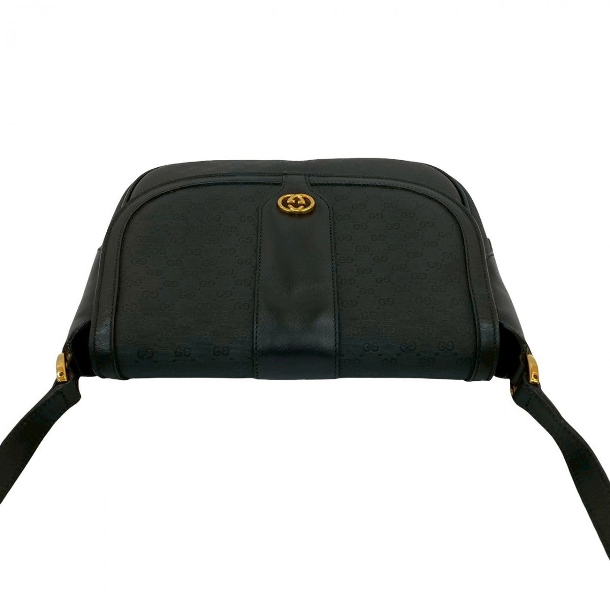 GUCCI Shoulder Bag Leather, PVC black Micro GG Women Used Authentic