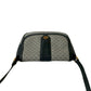 GUCCI Shoulder Bag Leather, PVC Navy Micro GG logo Metal Women Used Authentic