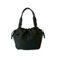LOEWE Handbag leather black Anagram logo Women Used Authentic