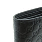 GUCCI Bifold Wallet 150413 Calfskin black GG Signature Microsima Outlet Women Used Authentic