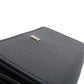 BURBERRY Bifold Wallet Calfskin black logoMetal tri-fold Women Used Authentic