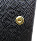 BURBERRY Bifold Wallet Calfskin black logoMetal tri-fold Women Used Authentic