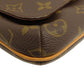 LOUIS VUITTON Shoulder Bag M51258 Monogram canvas Brown Musette Salsa Short Monogram Women Used Authentic