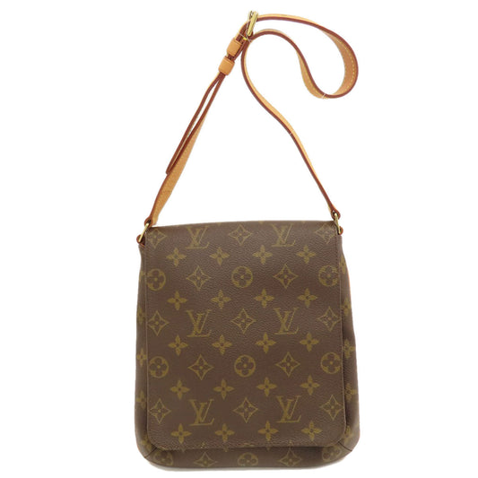 LOUIS VUITTON Shoulder Bag M51258 Monogram canvas Brown Musette Salsa Short Monogram Women Used Authentic