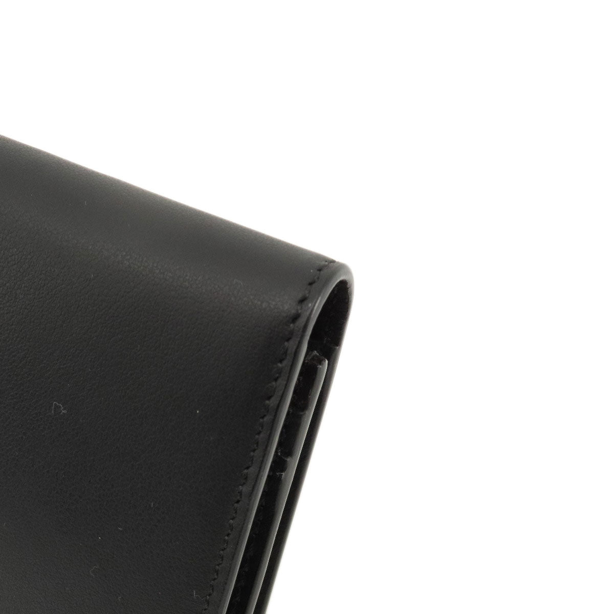 FENDI Long Wallet Purse leather black monster mens Used Authentic