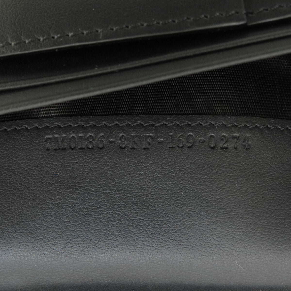 FENDI Long Wallet Purse leather black monster mens Used Authentic