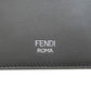 FENDI Long Wallet Purse leather black monster mens Used Authentic