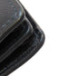 PRADA Shoulder Bag leather black logo saffiano Women Used Authentic