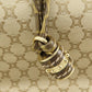 CELINE Tote Bag canvas beige Macadam Pattern Women Used Authentic