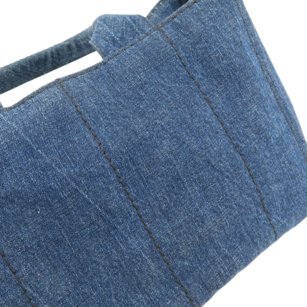 PRADA Tote Bag B1877B denim blue Canapa