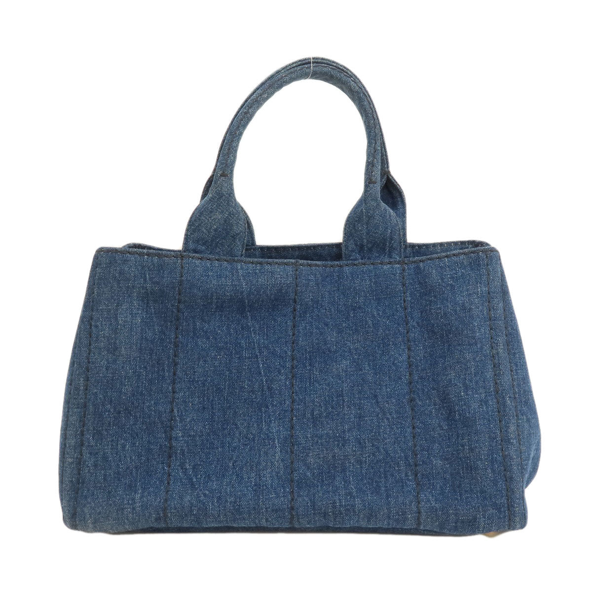 PRADA Tote Bag B1877B denim blue Canapa – My True Luxe