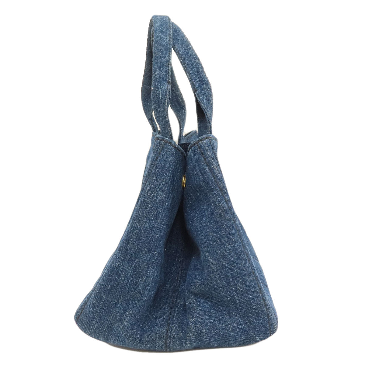 PRADA Tote Bag B1877B denim blue Canapa – My True Luxe