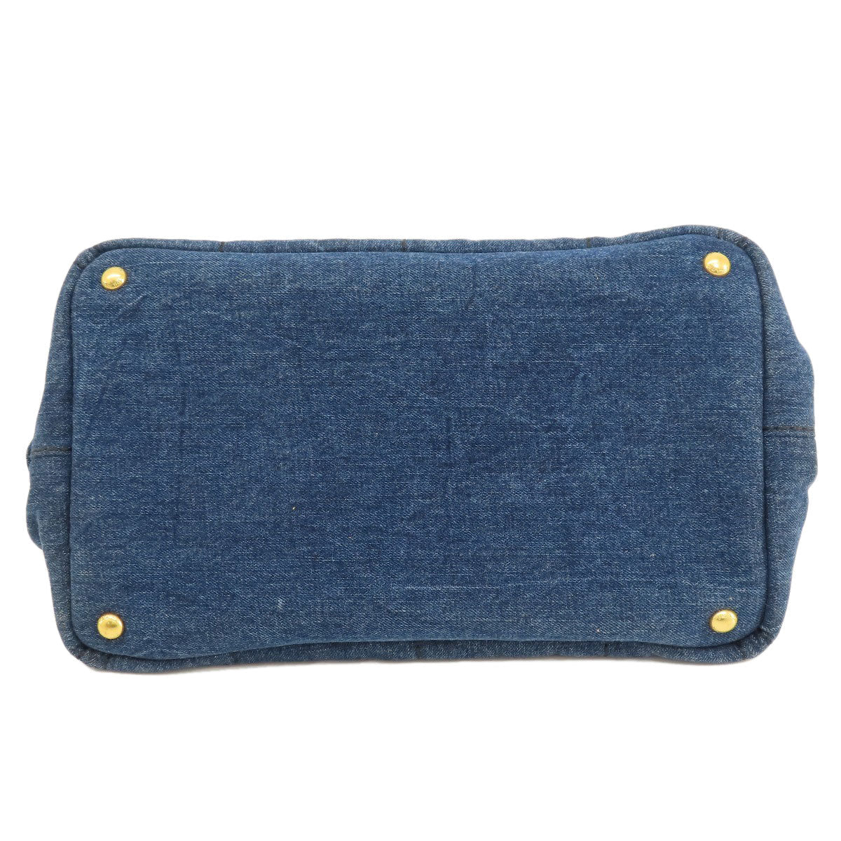 PRADA Tote Bag B1877B denim blue Canapa