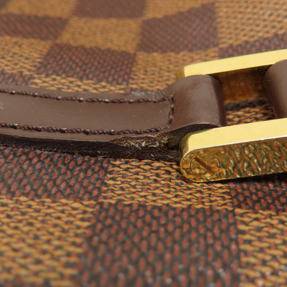LOUIS VUITTON Handbag N51304 Damier canvas Brown Papillon 26 Damier Ebene Women Used Authentic