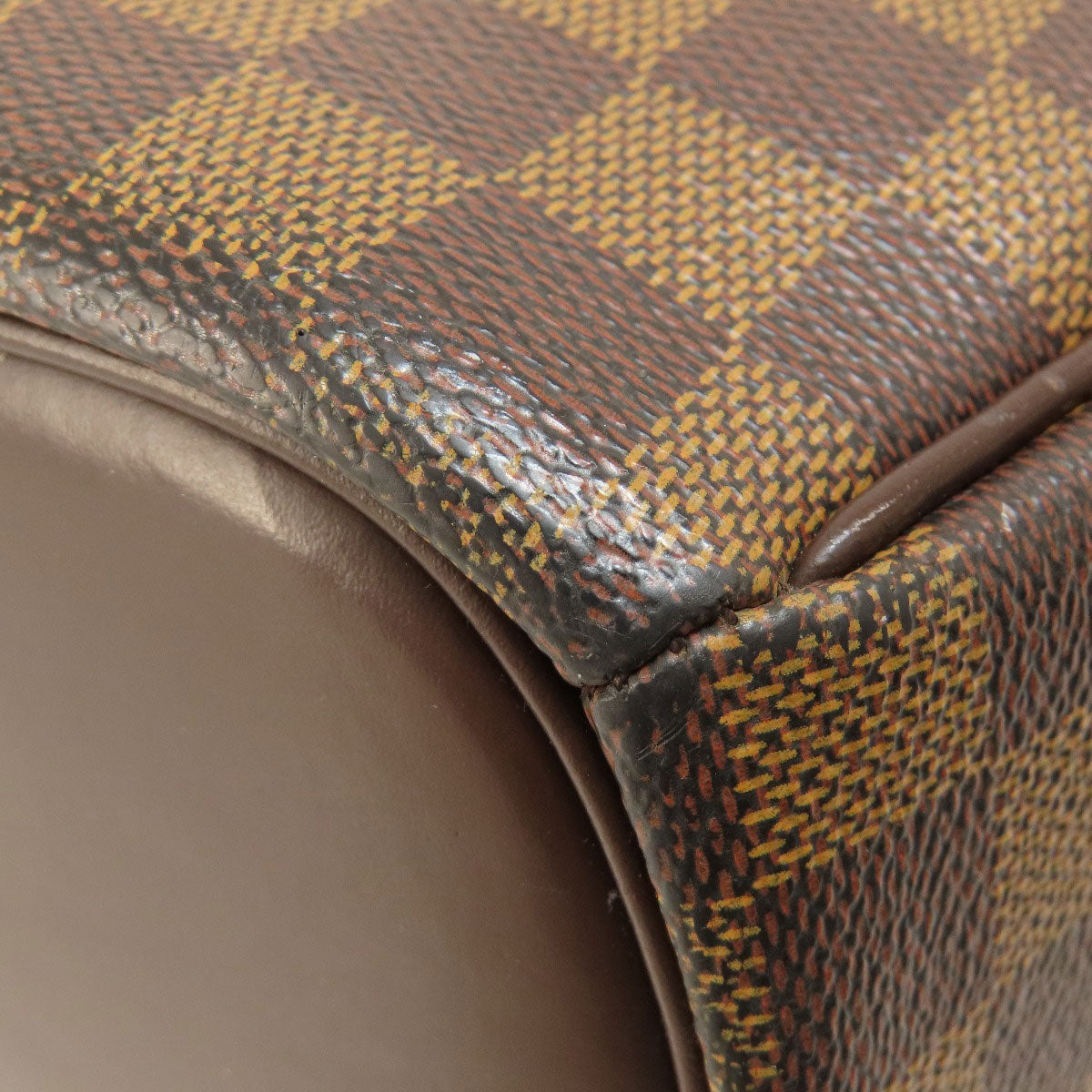 LOUIS VUITTON Handbag N51282 Damier canvas Brown Saria Horizontal Damier Ebene Women Used Authentic
