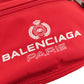 BALENCIAGA Sling bag canvas Red logo Women Used Authentic