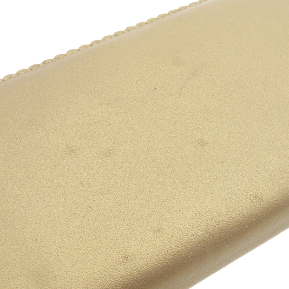 LOEWE Long Wallet Purse lambskin gold anagram Women Used Authentic