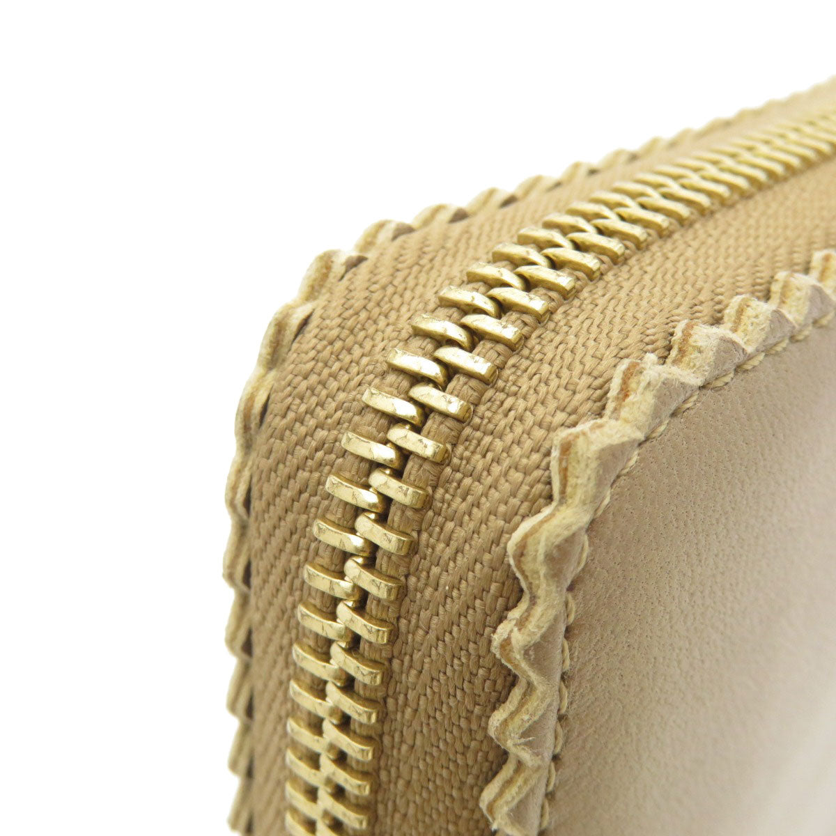 LOEWE Long Wallet Purse lambskin gold anagram Women Used Authentic