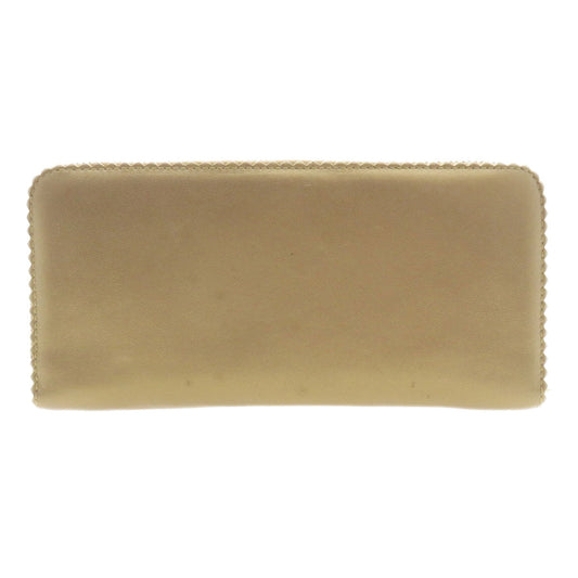 LOEWE Long Wallet Purse lambskin gold anagram Women Used Authentic