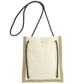SAINT LAURENT Shoulder Bag canvas beige University Flat 2WAY Women Used Authentic
