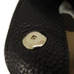 BURBERRY Tote Bag leather black logo Women Used Authentic