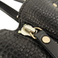 BURBERRY Tote Bag leather black logo Women Used Authentic