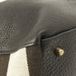 BURBERRY Tote Bag leather black logo Women Used Authentic