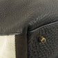 BURBERRY Tote Bag leather black logo Women Used Authentic