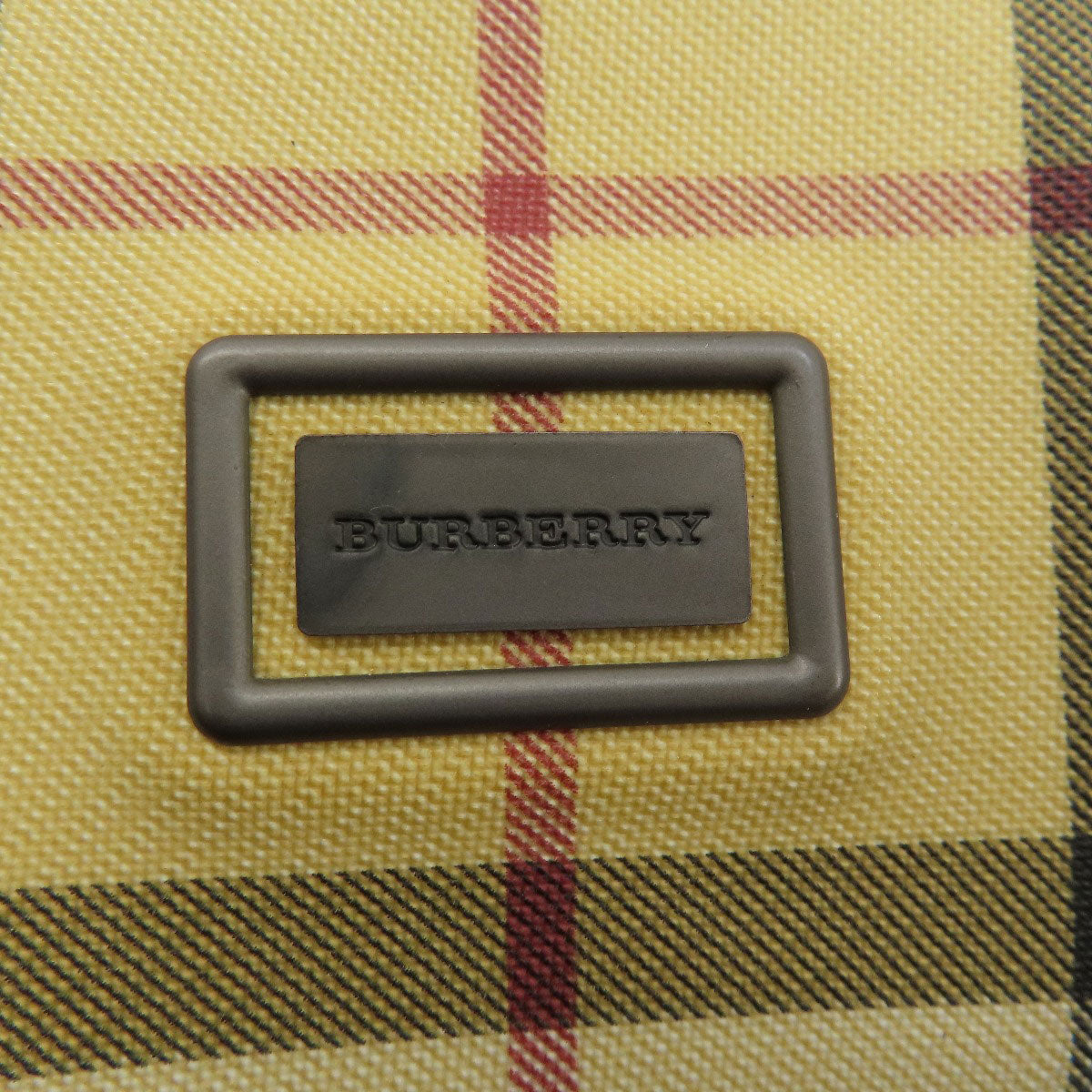 BURBERRY Handbag canvas beige Nova Check Women Used Authentic