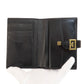Givenchy Bifold Wallet leather black logo Women Used Authentic